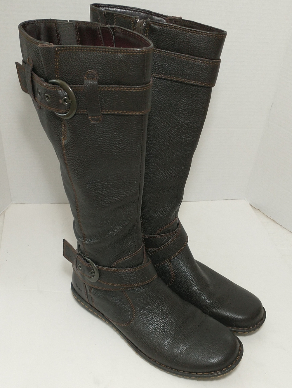 boc Tall Leather Riding Boot, Brown, Size 10, Cottagecore, Equestrian, Grannycor